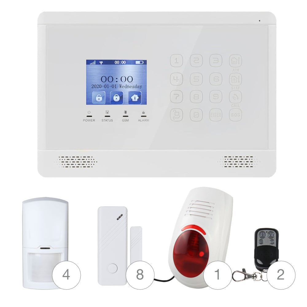 Pack Alarme de Maison GSM 4G & WIFI Tuya/Smart Life KW05-02M