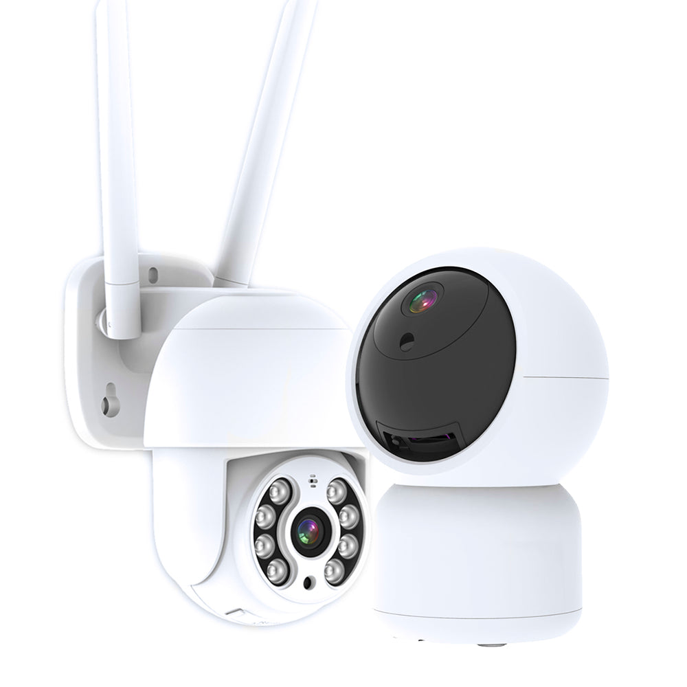 Pack Caméra Intérieure & Extérieure WIFI HD - Application Tuya/Smat Life