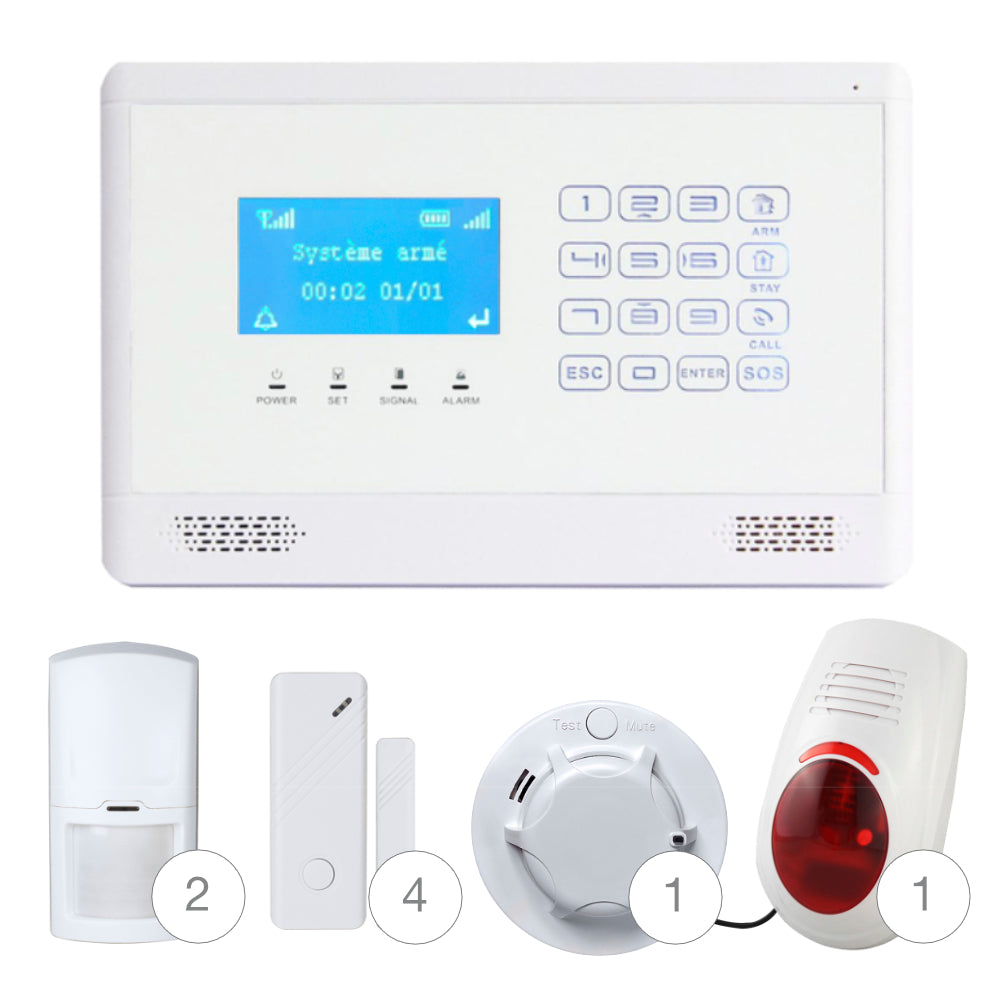 Alarme GSM 4G avec Écran LCD et Clavier Tactile – K2X-03S