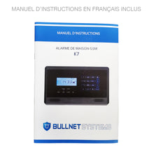 Charger l&#39;image dans la galerie, Kit Alarme de Maison GSM Noire avec Écran Tactile K7